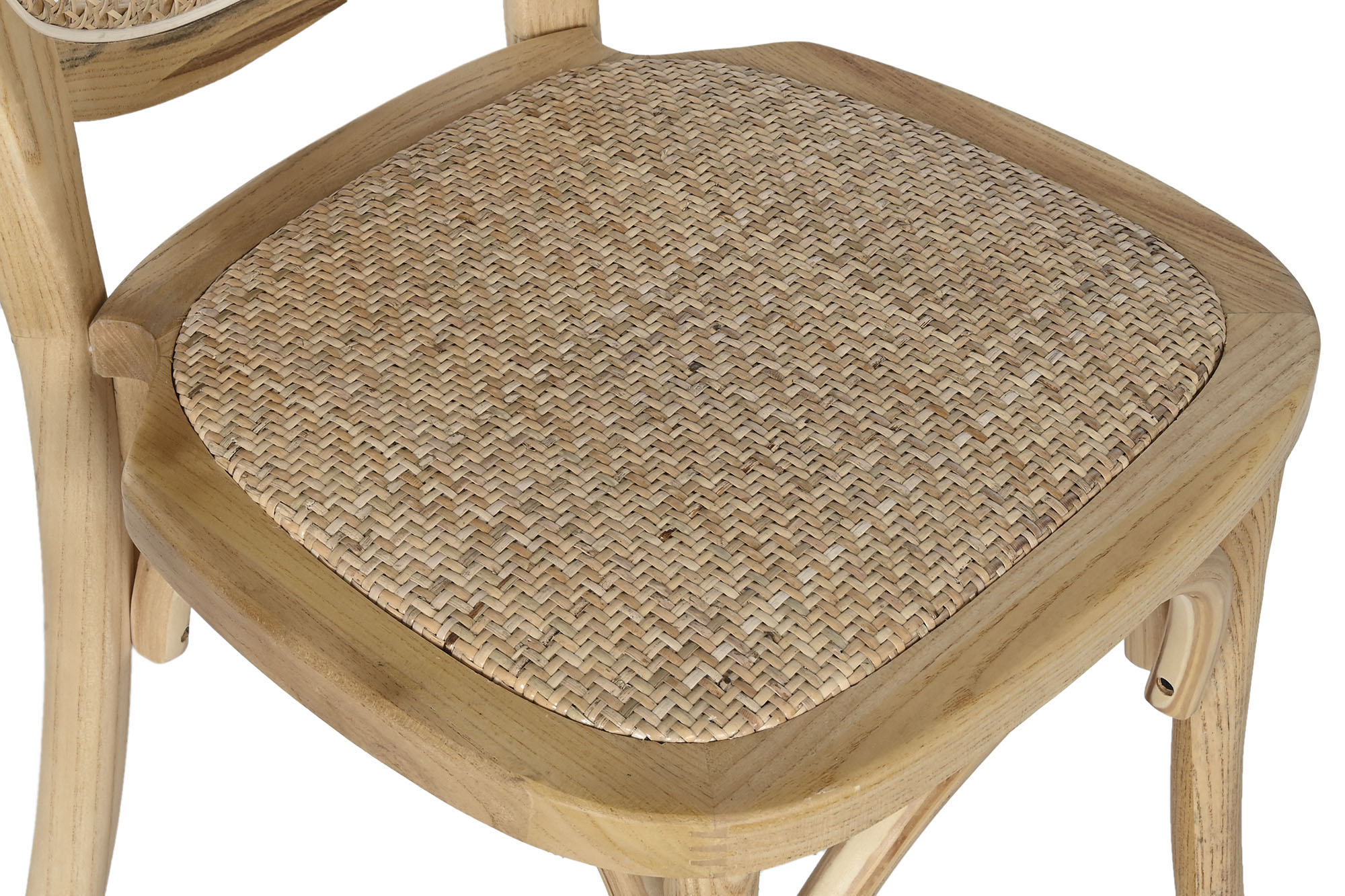 Silla de Comedor Apilable Olmo y Ratán Natural - 4 Silla de Comedor Apilable Olmo y Ratán Natural - Foto 4 - Ana Faura