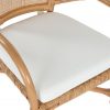 Silla de comedor Bambú y Ratán con Cojín Blanco - Foto 4 - Ana Faura