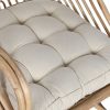 Silla de Comedor de Bambú y Ratán Natural con Cojín Beige - Foto 2 - Ana Faura