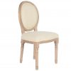 Silla de Comedor Clásica en Hevea y Bouclé Blanco Crudo - Foto 1 - Ana Faura