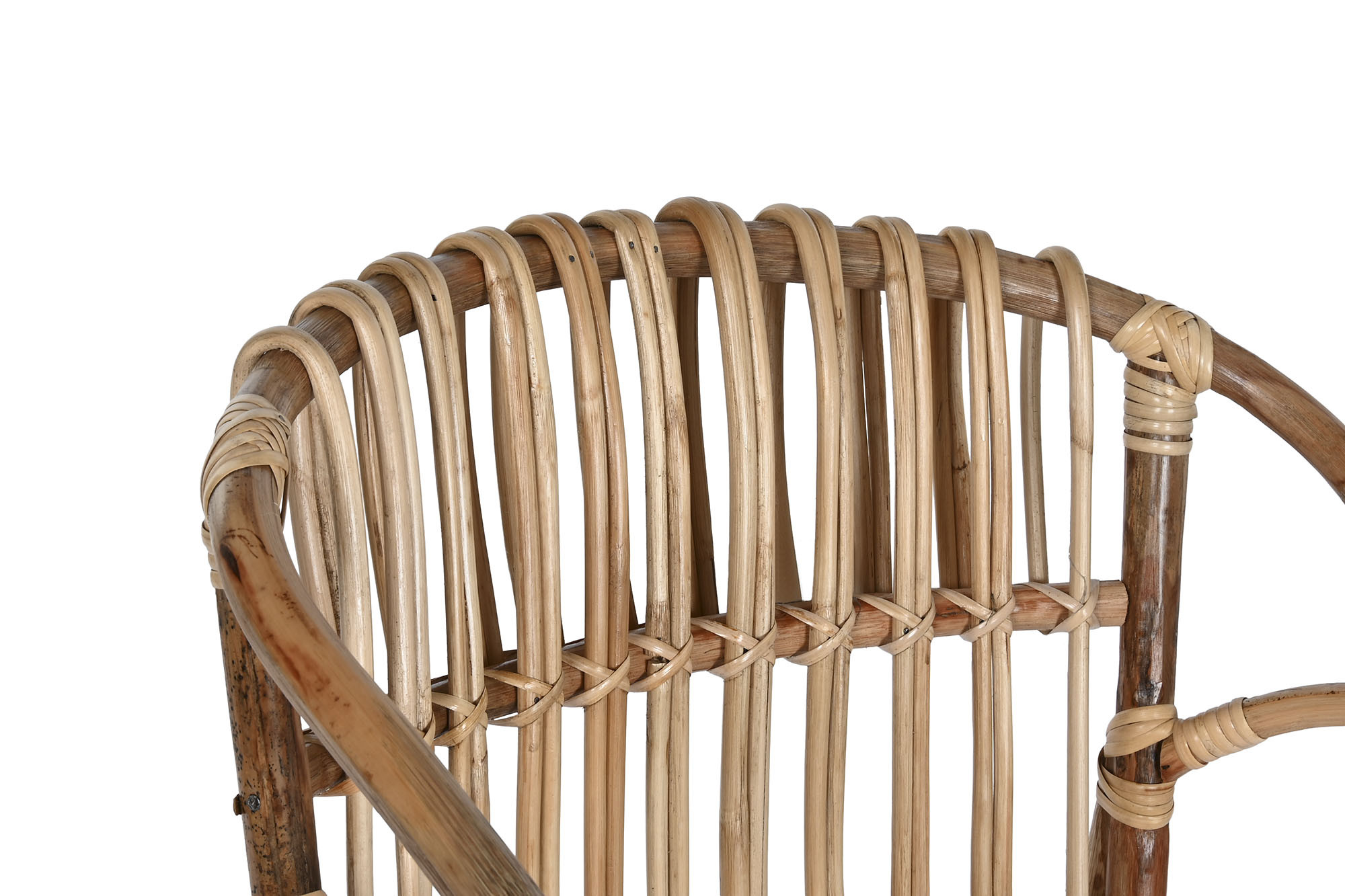 Silla de Ratán y Bambú Natural con Cojín Capitoné - 3 Silla de Ratán y Bambú Natural con Cojín Capitoné - Foto 3 - Ana Faura