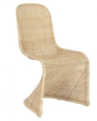 Silla de Ratán Natural en Voladizo Curvo Monobloque - Foto 1 - Ana Faura