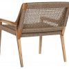 Silla de Teca Natural y Fibra Marrón Trenzada para Salón - Foto 3 - Ana Faura