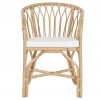 Sillón de Bambú y Ratán Natural con Cojín Blanco - Foto 2 - Ana Faura