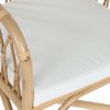 Sillón de Bambú y Ratán Natural con Cojín Blanco - Foto 4 - Ana Faura