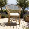 Sillón de Bambú y Ratán Natural con Cojín Crudo - Foto 2 - Ana Faura