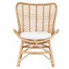 Sillón de Bambú y Ratán Natural con Cojín Blanco Crudo - Foto 2 - Ana Faura