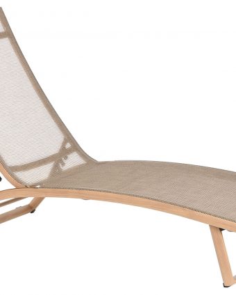Tumbona de Jardín Ergonómica Aluminio y Ratán Sintético Natural - Foto 1 - Ana Faura