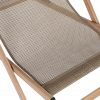 Tumbona Plegable Aluminio y Ratán Sintético Efecto Madera - Foto 4 - Ana Faura