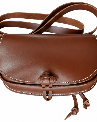 Bolso rociero de piel Marisma artesanal \| Ana Faura