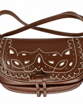 Bolso Rociero de Piel Sendero Artesanal | Ana Faura
