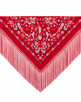 **Mantón Rojo Paraiso |Ana Faura