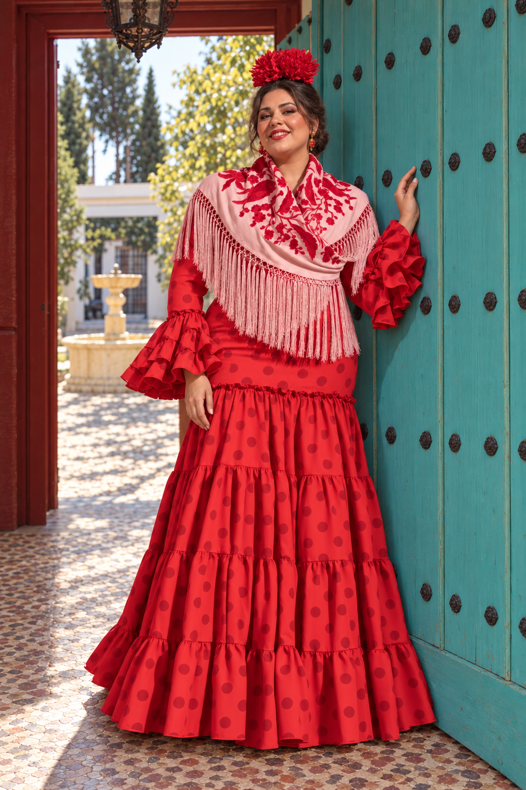traje-flamenca-canastero-rojo-lunares.jpg 3